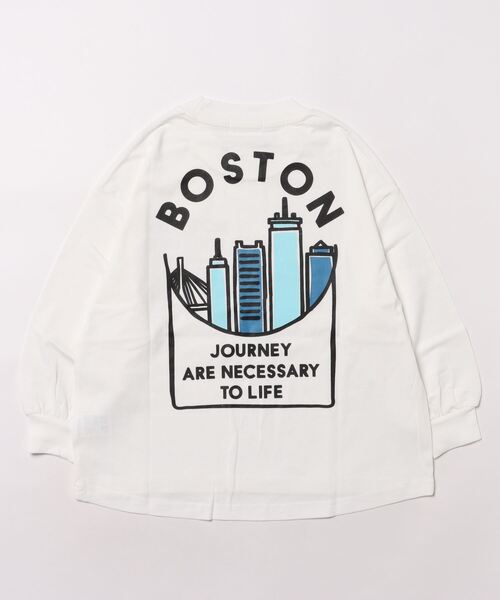 GENERATOR（ジェネレーター）の「ジェネレーター BOSTON L/S Tシャツ（Tシャツ/カットソー・キッズ・ブラック/ホワイト系その他2/ホワイト・M/L/XL）」の6枚目の写真