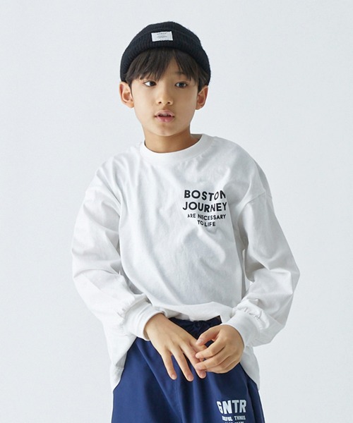 GENERATOR（ジェネレーター）の「ジェネレーター BOSTON L/S Tシャツ（Tシャツ/カットソー・キッズ・ブラック/ホワイト系その他2/ホワイト・M/L/XL）」の2枚目の写真