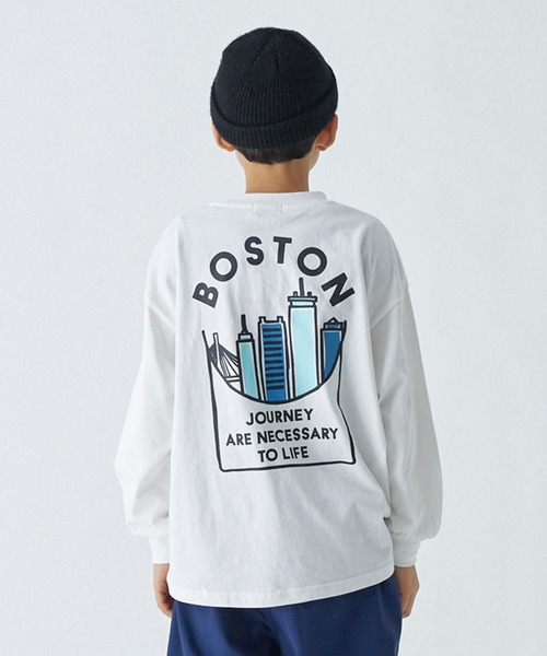 GENERATOR（ジェネレーター）の「ジェネレーター BOSTON L/S Tシャツ（Tシャツ/カットソー・キッズ・ブラック/ホワイト系その他2/ホワイト・M/L/XL）」の17枚目の写真
