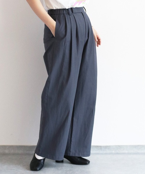 cepo（セポ）の「〈低身長/高身長サイズあり〉スリータックイージーストレートパンツ（その他パンツ・レディース・ブラック/オフホワイト/チャコール/ブラウン/グレー/ホワイト/ベージュ・L/M/S）」の5枚目の写真