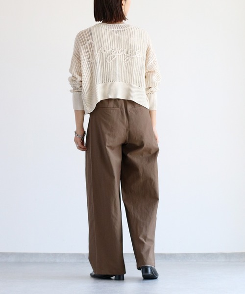 cepo（セポ）の「〈低身長/高身長サイズあり〉スリータックイージーストレートパンツ（その他パンツ・レディース・ブラック/オフホワイト/チャコール/ブラウン/グレー/ホワイト/ベージュ・L/M/S）」の9枚目の写真