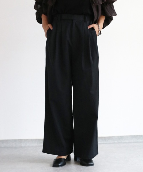 cepo（セポ）の「〈低身長/高身長サイズあり〉スリータックイージーストレートパンツ（その他パンツ・レディース・ブラック/オフホワイト/チャコール/ブラウン/グレー/ホワイト/ベージュ・L/M/S）」の14枚目の写真