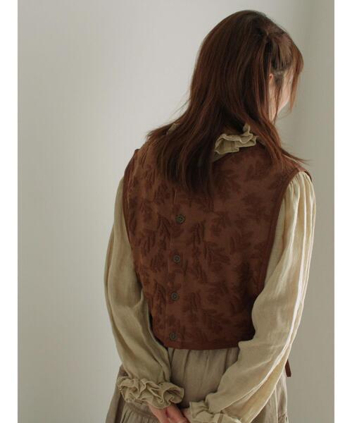 ツハル バイ サマンサモスモス【ペルーニット】前後着ジャカードニットベスト　オフ TSUHARU by Samansa Mos2（ツハルバイサマンサモスモス）の「【ペルー