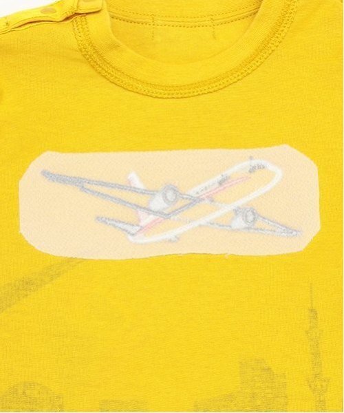 kladskap(クレードスコープ)の「空の旅長袖Tシャツ(Tシャツ/カットソー・キッズ・マスタード/ターコイズブルー・120cm/90cm/80cm/100cm/110cm/130cm)」の8枚目の写真