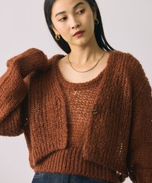 極美品♦︎ BABYLONE ノーカラージャケット　38キャメルカーディガン日本製 極美品♦︎ BABYLONE ノーカラージャケット 38キャメル