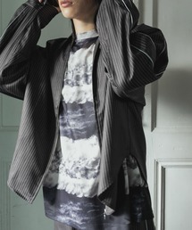 SENSE OF PLACE by URBAN RESEARCH（センスオブプレイスバイアーバンリサーチ）の「サイドラインピンストライプジップシャツ（シャツ/ブラウス）」