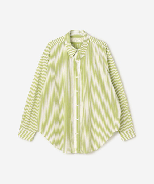 THE SHINZONE（ザ　シンゾーン）の「THE SHINZONE | 〈別注〉STRIPE DADDY SHIRT WOMEN（シャツ/ブラウス・レディース・グレー系その他/ブラウン系その他/グリーン系その他・P）」の4枚目の写真