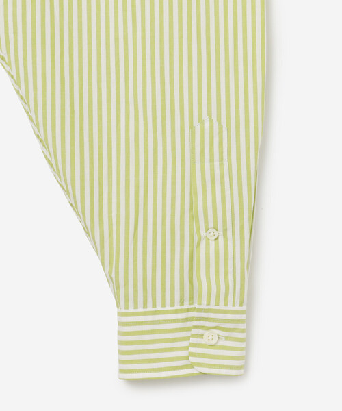 THE SHINZONE（ザ　シンゾーン）の「THE SHINZONE | 〈別注〉STRIPE DADDY SHIRT WOMEN（シャツ/ブラウス・レディース・グレー系その他/ブラウン系その他/グリーン系その他・P）」の7枚目の写真