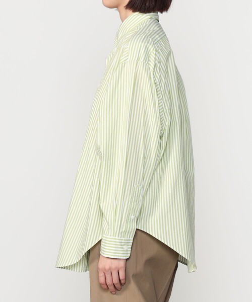 THE SHINZONE（ザ　シンゾーン）の「THE SHINZONE | 〈別注〉STRIPE DADDY SHIRT WOMEN（シャツ/ブラウス・レディース・グレー系その他/ブラウン系その他/グリーン系その他・P）」の11枚目の写真