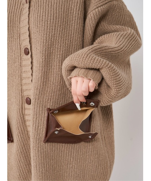 Darich（ダーリッチ）の「レザーコンビオーバーカーディガン