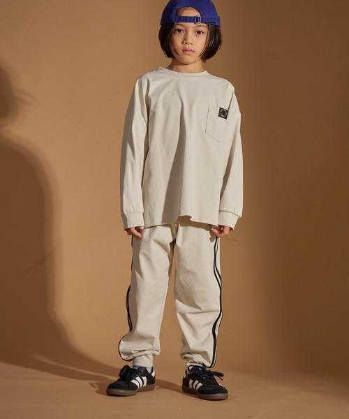 PAIRMANON STREET(ペアマノンストリート)の「【PAIRMANON STREET】マルチファンクション 吸水速乾 ジョガー テーパード パンツ(その他パンツ・キッズ・オフホワイト/チャコールグレー/ブルー/ブラック系その他/オレンジ/ベージュ/グリーン系その他/ホワイト系その他/ベージュ系その他/ブラック/カーキ/グレー系その他・100/110/120/130/140/150/160)」の21枚目の写真