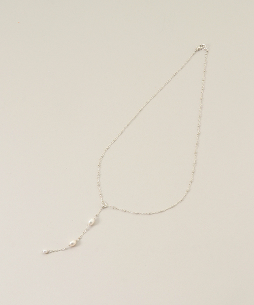 La TOTALITE(ラトータリテ)の「【Lapuis/ラピュイ】SV925 Drop Pearlネックレス(ネックレス・レディース・シルバー・FREE)」の2枚目の写真