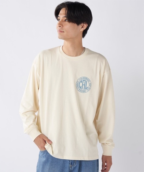 Ocean Pacific（オーシャンパシフィック）の「【OP/オーピー】バックプリントロングTシャツ（Tシャツ/カットソー・メンズ・アイボリー/ネイビー/チャコールグレー・X-LARGE/MEDIUM/LARGE）」の2枚目の写真
