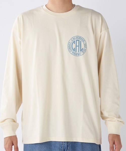 Ocean Pacific（オーシャンパシフィック）の「【OP/オーピー】バックプリントロングTシャツ（Tシャツ/カットソー・メンズ・アイボリー/ネイビー/チャコールグレー・X-LARGE/MEDIUM/LARGE）」の5枚目の写真