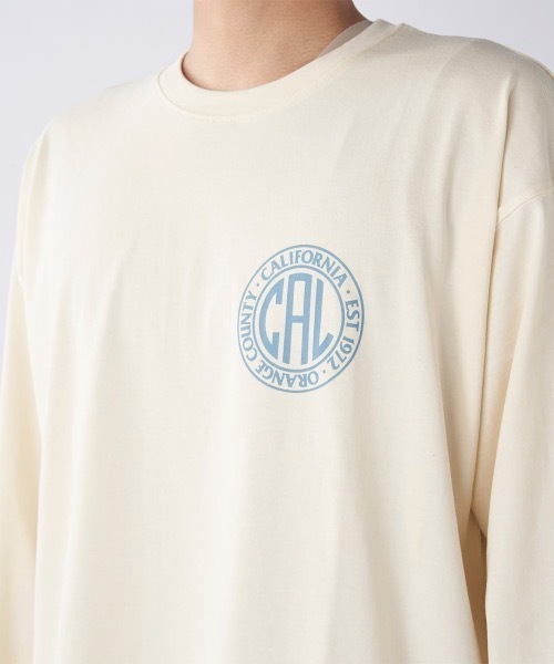 Ocean Pacific（オーシャンパシフィック）の「【OP/オーピー】バックプリントロングTシャツ（Tシャツ/カットソー・メンズ・アイボリー/ネイビー/チャコールグレー・X-LARGE/MEDIUM/LARGE）」の8枚目の写真