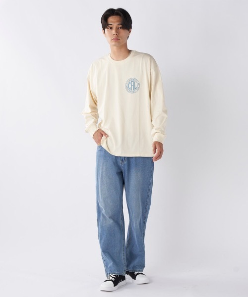 Ocean Pacific（オーシャンパシフィック）の「【OP/オーピー】バックプリントロングTシャツ（Tシャツ/カットソー・メンズ・アイボリー/ネイビー/チャコールグレー・X-LARGE/MEDIUM/LARGE）」の12枚目の写真