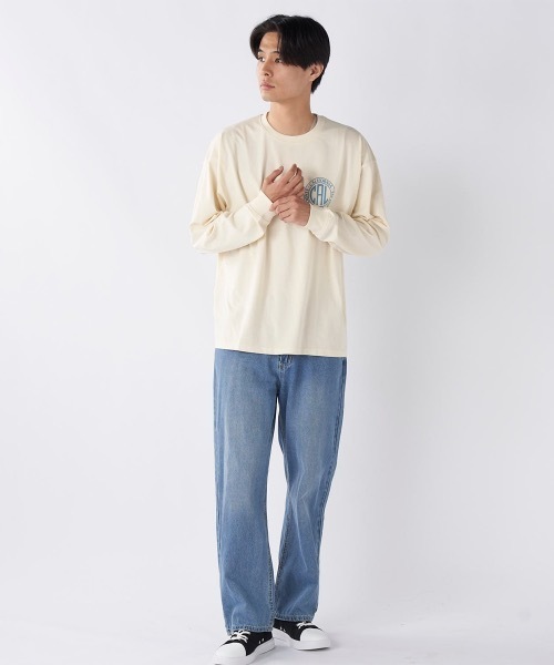 Ocean Pacific（オーシャンパシフィック）の「【OP/オーピー】バックプリントロングTシャツ（Tシャツ/カットソー・メンズ・アイボリー/ネイビー/チャコールグレー・X-LARGE/MEDIUM/LARGE）」の13枚目の写真