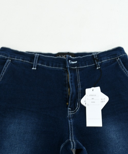 SILVER BULLET(シルバーバレット)の「『vicci/ヴィッチ』スーパーストレッチスリムテーパードデニムパンツ(デニムパンツ・メンズ・ブルー/インディゴブルー・XL/L/M/S)」の13枚目の写真