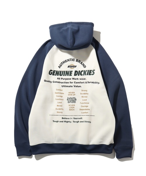 Dickies(ディッキーズ)の「【GENUINE DICKIES/ジェニュインディッキーズ】 裏起毛 バック デザイン ラグラン プルオーバー パーカー(パーカー・メンズ・ブラック/ブルー/グリーン・M/L/XL)」の20枚目の写真