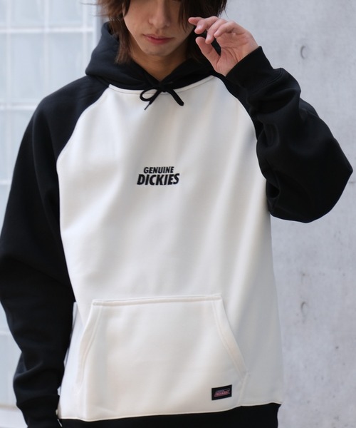 Dickies(ディッキーズ)の「【GENUINE DICKIES/ジェニュインディッキーズ】 裏起毛 バック デザイン ラグラン プルオーバー パーカー(パーカー・メンズ・ブラック/ブルー/グリーン・M/L/XL)」の6枚目の写真