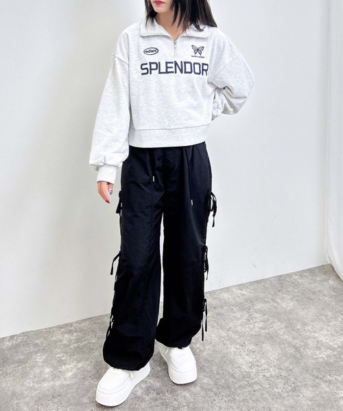 INGNI（イング）の「サイドリボンナイロンパンツ（その他パンツ・レディース・ブラウン/ピンク/ブラック/チャコールグレー・FREE）」の9枚目の写真