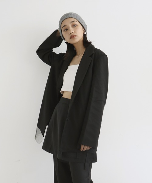 hellam(へラム)の「アルパカタッチ ニットビーニー(ニットキャップ/ビーニー・レディース・アイボリー/ブラック/チャコール・FREE)」の19枚目の写真