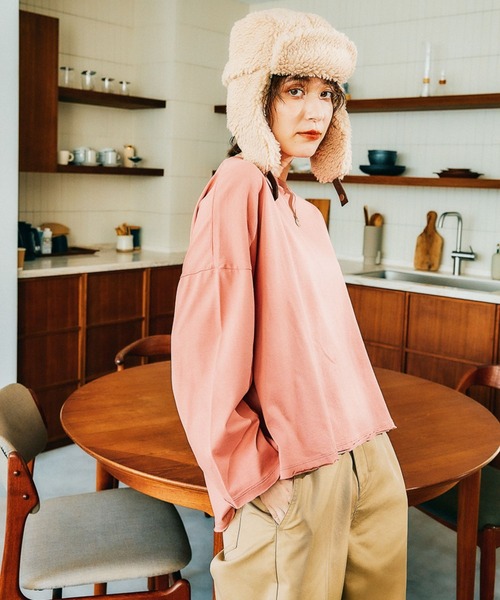 studio CLIP（スタディオクリップ）の「耳付きボアワッチ（キャップ