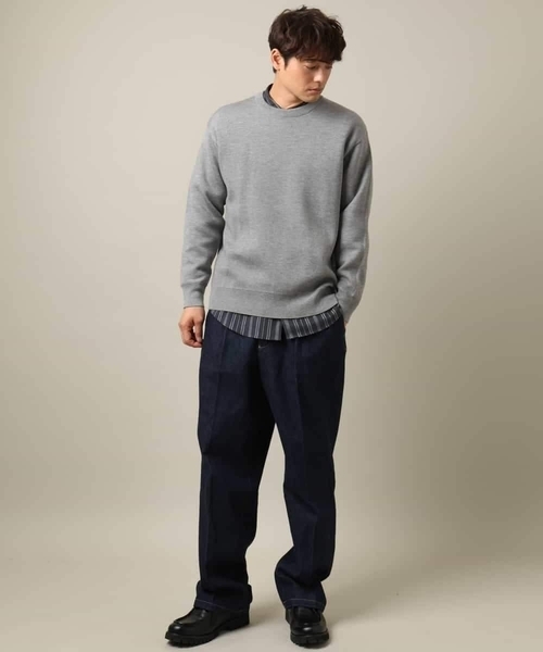 a.v.v（アーヴェヴェ）の「【即サマ見え】ランダムストライプ柄 起毛シャツ（シャツ/ブラウス・メンズ・ホワイト/チャコールグレー・44/50/48/46）」の15枚目の写真