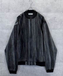 Anytime Songs(Gj[^C\OX)stripe shaggy knit blouson/XgCv VM[jbg u](u])