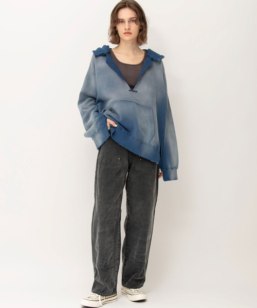 ジョンブル JOHNBULL DENIM DELIGHT DAYS レギュラーウエイトスウェット トレーナー LL グレー /AT ■OS レディース DENIM DELIGHT DAYS】レギュラーウェイトスウェットシャツ