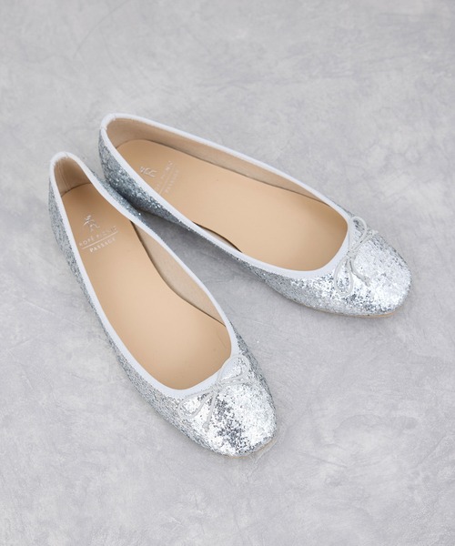 ROPE' PICNIC（ロペピクニック）の「【AIRina/エアリーナ】軽くてやわらかいグリッターバレエシューズ（バレエシューズ・レディース・ブラック系その他2/シルバー/ゴールド・L/M/S）」の3枚目の写真