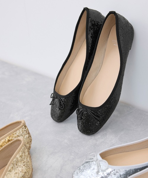 ROPE' PICNIC（ロペピクニック）の「【AIRina/エアリーナ】軽くてやわらかいグリッターバレエシューズ（バレエシューズ・レディース・ブラック系その他2/シルバー/ゴールド・L/M/S）」の20枚目の写真