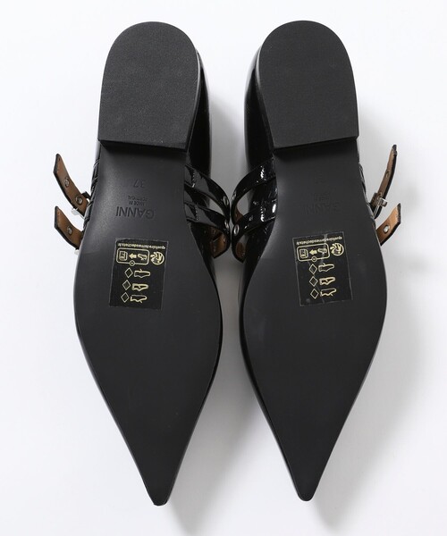 ガニー✨新品未使用 アイレットバレリーナシューズ ブラック サイズ37 GANNI ガニー バレエシューズ EYELETS BALLERINAS メリー
