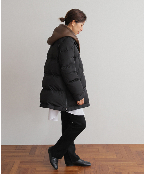IENA（イエナ）の「LOU ANDREA/ルーアンドレア 2WAY DOWN JK ダウンジャケット（ダウンジャケット/コート・レディース・ブラック・FREE）」の2枚目の写真