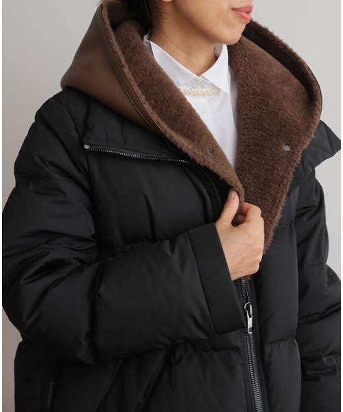 IENA（イエナ）の「LOU ANDREA/ルーアンドレア 2WAY DOWN JK ダウンジャケット（ダウンジャケット/コート・レディース・ブラック・FREE）」の7枚目の写真