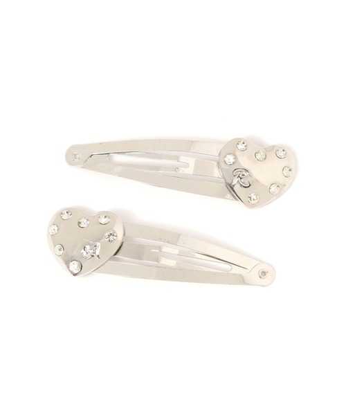 repipi armario（レピピ アルマリオ）の「ハート2Pパッチンピン（ヘアピン・キッズ・シルバー系2/シルバー系1・FREE）」の6枚目の写真