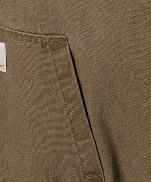 WEGO(ウィゴー)の「WEGO/ヴィンテージウォッシュダックフードブルゾン(ブルゾン・レディース・ベージュ/チャコール・FREE)」の12枚目の写真