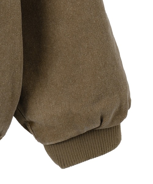 WEGO(ウィゴー)の「WEGO/ヴィンテージウォッシュダックフードブルゾン(ブルゾン・レディース・ベージュ/チャコール・FREE)」の13枚目の写真