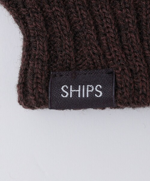 SHIPS(シップス)の「SHIPS: レザー リブ グローブ(手袋・メンズ・ブラック/ネイビー/ブラウン・ONE SIZE)」の9枚目の写真