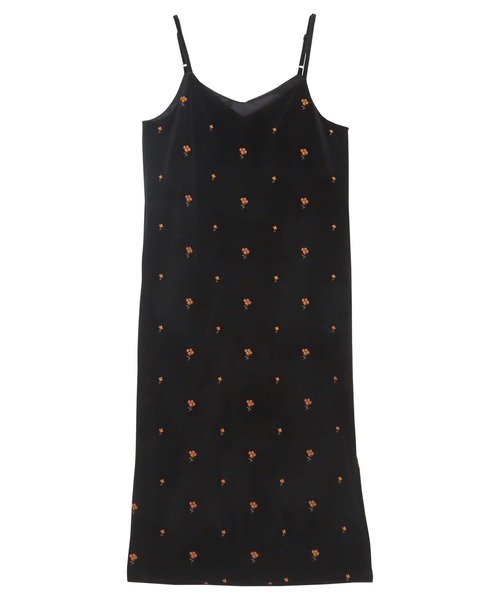 KOBE LETTUCE（コウベレタス）の「刺繍ベロアワンピース（ワンピース・レディース・アイボリー/ブラック/ダークブラウン・M）」の15枚目の写真