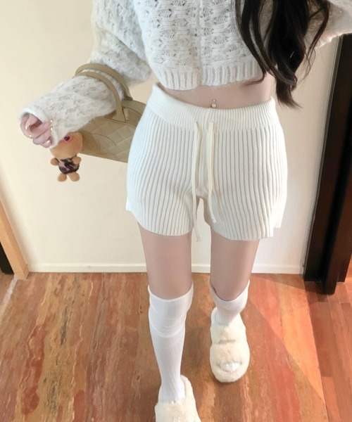 セール】リブニットショートパンツ（その他パンツ）｜Riff（リフ）の