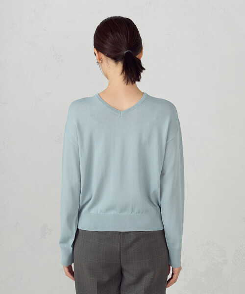 COMME CA ISM(コムサイズム)の「【ウォッシャブル・UVカット】ベーシック 2WAYニット(ニット/セーター・レディース・ネイビー/ミント/ライトグレー/ブラック・MEDIUM/LARGE)」の20枚目の写真