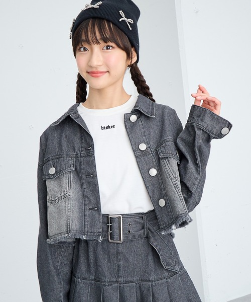 ショート丈デニムジャケット（デニムジャケット）｜BISKEE（ビスキー