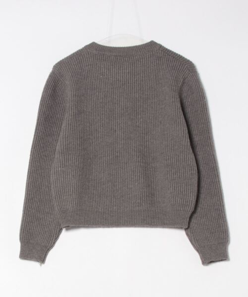 Q（キュー）の「ノーカラージップカーデ（カーディガン/ボレロ・レディース・グレー/ベージュ・MEDIUM）」の13枚目の写真