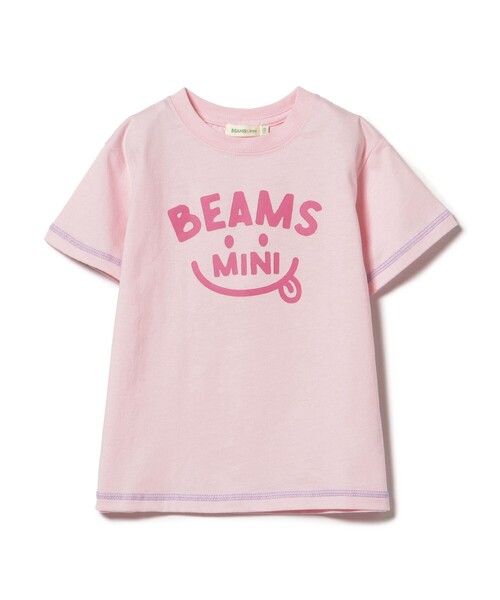 BEAMS mini（ビームスミニ）の「スマイル ロゴ Tシャツ 2025SS（90～130cm）（Tシャツ/カットソー・キッズ・ネイビー/レッド系その他2/サックスブルー/オフホワイト・100/130/120/110/90）」の4枚目の写真