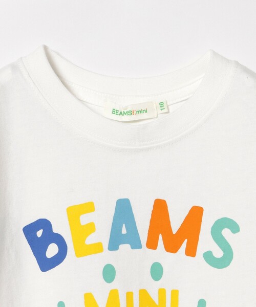 BEAMS mini（ビームスミニ）の「スマイル ロゴ Tシャツ 2025SS（90～130cm）（Tシャツ/カットソー・キッズ・ネイビー/レッド系その他2/サックスブルー/オフホワイト・100/130/120/110/90）」の21枚目の写真