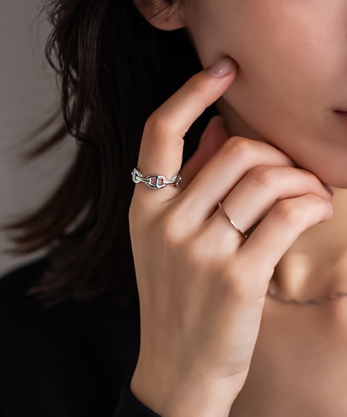 kirakiraShop（キラキラショップ）の「マリンチェーン リング（リング・レディース・シルバー/ゴールド・6号/7号/8号/#2/#1/#3）」の2枚目の写真