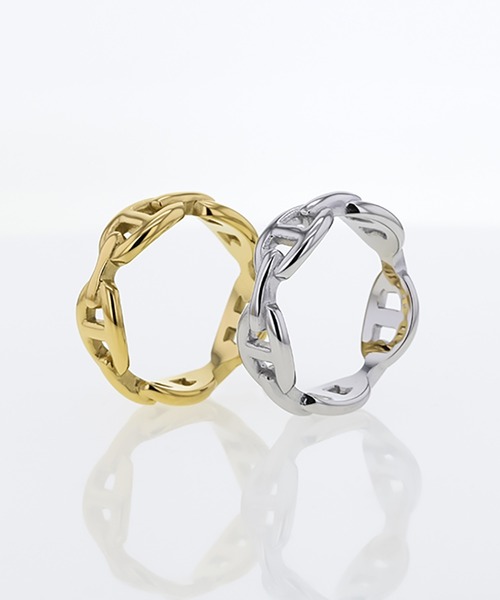 kirakiraShop（キラキラショップ）の「マリンチェーン リング（リング・レディース・シルバー/ゴールド・6号/7号/8号/#2/#1/#3）」の18枚目の写真