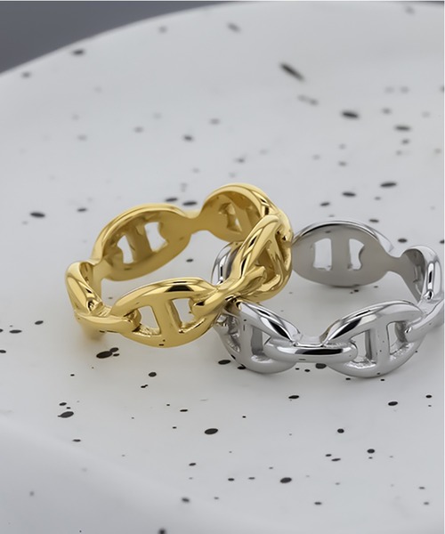 kirakiraShop（キラキラショップ）の「マリンチェーン リング（リング・レディース・シルバー/ゴールド・6号/7号/8号/#2/#1/#3）」の17枚目の写真