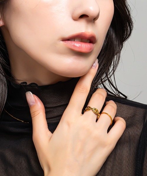 kirakiraShop（キラキラショップ）の「マリンチェーン リング（リング・レディース・シルバー/ゴールド・6号/7号/8号/#2/#1/#3）」の12枚目の写真